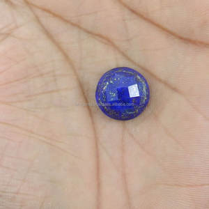 Lapis-lazuli bleu naturel, 16 mm, coupe ronde, 15 carats, pierre précieuse en vrac pour collier, Ishu Gems, origine AF - Product Image 3