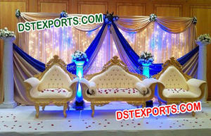 Conjunto de escenario de cristal para boda, última novedad, bollwood, recepción nocturna, escenario, decoración de boda india, escenario de recepción - Product Image 2