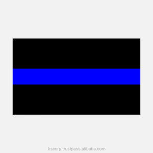Custom Blue Line <b>Reflective</b> Waterproof Eco-friendly PVC Luxury Police Flag Tatted Tats Decals for Cars Vehicles Glossy Finish - Product Image 5