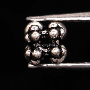 Venta al por mayor lote puro 925 plata esterlina sólida 5MM redondo increíble calidad cuentas sueltas para collar pulsera joyería a precio de fábrica - Product Image 1