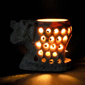 สบู่ชามือแกะสลัก,หัวเตาน้ำมันหอมระเหยสำหรับเทียนหอม - Product Image 5