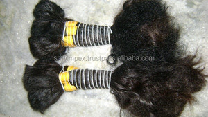 ไม่พันกันและไม่หลุดร่วงผม100% เรมี่ผมดิบสามารถย้อมได้และผมลอนสีดำไม่ผ่านการทำสี