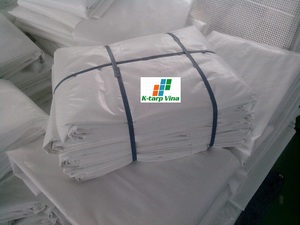 Color blanco Heavy Duty PE Tarpaulin K-Tarp Viña Corte impermeable de alta calidad OEM ODM Fabricante Vietnam - Product Image 4
