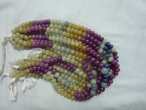 หลายไพลินมีค่าและหินไพลินลูกปัดหินธรรมชาติลูกปัดสำหรับ DIY สร้อยข้อมือสร้อยคอเครื่องประดับทำ