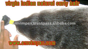 Extensión de cabello indio remy, cabello natural indio sin procesar Virgen, el mejor servicio - Product Image 3