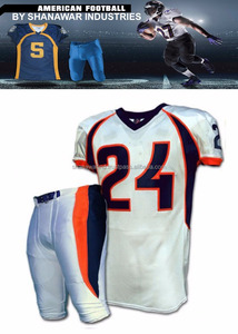 Uniforme de football américain personnalisé en gros pour adultes, uniforme d'équipe personnalisé, manches courtes, unisexe, taille plus, toutes saisons, 100% polyester, broderie - Product Image 4