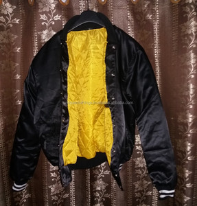 Custom Satin Bomber Jacket/Custom Satin Maak Uw Eigen Ontwerp <span class=keywords><strong>Varsity</strong></span> Jassen - Product Image 2