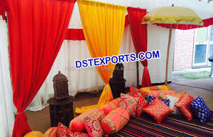 Cojín Decorativo Punjabi para Bodas, Diseño Bordado, Colorido, Redondo, Ligero, Tamaño Personalizado, Moderno - Product Image 3