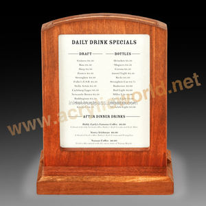 Pizarra de madera personalizada para bar, menú de madera, portapapeles, gran oferta en Europa - Product Image 2