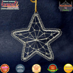 Adornos de Navidad en forma de corazón, decoración de metal, alambre, arte, Navidad, venta al por mayor - Product Image 6