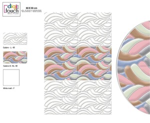 Gạch Ốp tường màu xanh lá cây bóng loáng 300x600mm nội thất kháng khuẩn firebrick - Product Image 1