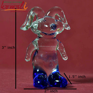 Handmade <b>Miniature</b> Glass Rabbit Figurine Custom Lampworking Animal Sculpture, Small Collectible Decor or Gift Item - Product Image 4