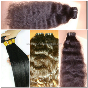 Good Feed Back 100% Natural <b>Curly</b> Hair <b>Extensions</b> Different Types of <b>Curly</b> Weave Hair Temple Hair Weaving - Product Image 2