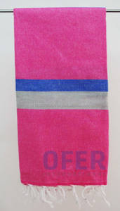 Hammam turco HAWAIIAN, toalla pestemal Directo de fábrica, Fouta de playa de rayas multicolores hecho en Turquía - Product Image 3