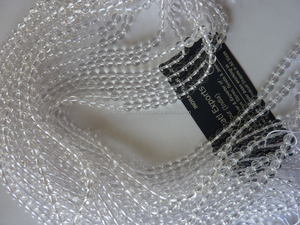 ขายส่งเครื่องประดับแฟชั่น Coszcatl สำหรับผู้หญิง ลูกปัดคริสตัลควอตซ์ธรรมชาติ สีขาว ทรงกลม สร้อยข้อมือและสร้อยคอคริสตัลแบบหลวม - Product Image 3