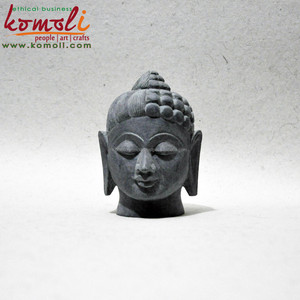 หินอ่อนหินแกะสลักพระพุทธรูปรูปปั้นหัว - Product Image 4