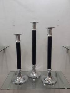 Portavelas de aluminio Juego de 3 - Product Image 2