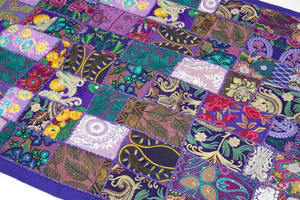 Algodón hermoso mosaico pared arte tradicional tapiz - Product Image 4