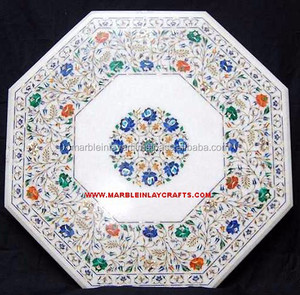 สีขาวฝังหินอ่อนตารางด้านบน - Product Image 1