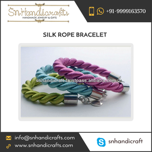Trendy High Quality Premium Raw Material Made Silk <b>Rope</b> <b>Bracelet</b> Price - Product Image 1