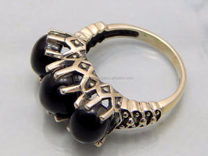 Anillo de Boda Clásico de Plata de Ley 925 con Piedra Preciosa de Ónix Negro de Alta Calidad - Product Image 2