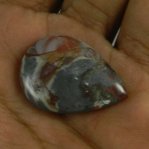 Picasso — Cabochon ours jaspe 31x22mm, 5.60 gms, pierre précieuse, haute qualité, en vrac, livraison gratuite - Product Image 3