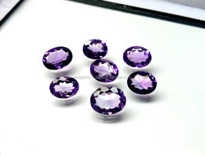 Piedra preciosa de amatista natural, tamaño personalizado, forma Ovalada para hacer joyas, amatista semipreciosa, piedra de corte facetado, regalo para ella - Product Image 4