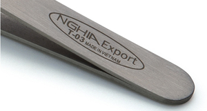 Pince à sourcils en acier inoxydable plaqué gris T-03 de haute qualité longueur 95.5mm meilleure exportation pour ensemble de manucure et de pédicure - Product Image 4