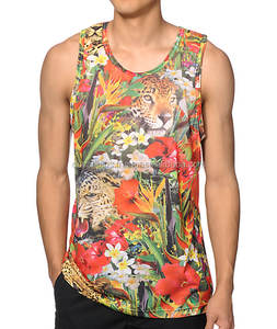 Dry fit men sublimation design singlet tank top for men - Product Image 4