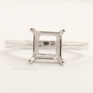 แหวนเงินแท้ 925 ประดับพลอย สำหรับงานแต่งงานและวันครบรอบ ดีไซน์แบบหนามเตยสี่เหลี่ยม ปรับขนาดได้ เหมาะสำหรับงานปาร์ตี้ (สำหรับทุกเพศ) - Product Image 2