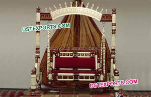 Columpio de escenario de boda, columpio indio, chapado en oro - Product Image 3