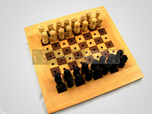 لعبة شطرنج خشبية طقم شطرنج بجيب - Product Image 4