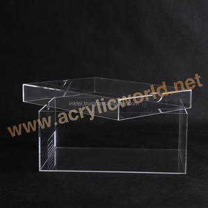 Transparente de acrílico personalizada de la caja de visualización acrílico caja de zapatos - Product Image 2