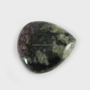 26*27mm Best Quality Natural <b>Ruby</b> Zoisite 5.95 gms Heart Cabochon gemstone IG0426 - Product Image 1
