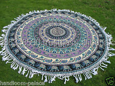 India Mandala redonda Mandala Hippie tapicería tapiz Mandala Boho Toalla de playa Boho, Mandala arte de la India Mandala redonda tapiz toalla venta al por mayor - Product Image 3
