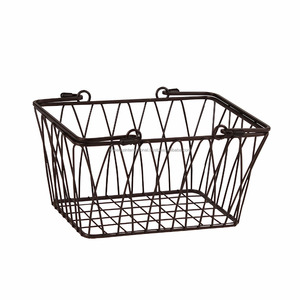 Metal Square Fruit <b>Basket</b> Stainless Wire <b>Mesh</b> <b>Storage</b> for Home & Hotel Kitchen & Laundry Organizer <b>Basket</b> - Product Image 1
