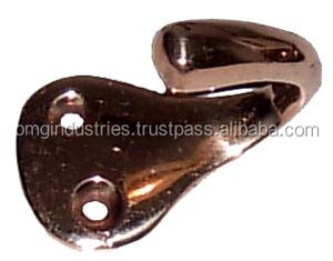 OMG Industries 50มม. ตะขอเคลือบโลหะทองเหลืองเนกไทหลังวัสดุสังกะสีแบบเรียบ - Product Image 5