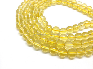 Malas al por mayor: Citrino Natural 6mm Jap Mala, collar de cuentas Mala, Rosario, lote al por mayor - Product Image 3