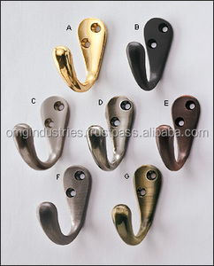 OMG Industries ตะขอแขวนผ้าม่านรูปใบไม้ทองเหลืองตะขอหลังแบบผูกด้วยเหล็ก - Product Image 3