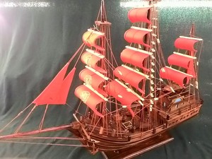 ไม้ธรรมชาติเสร็จรุ่นเรือหัตถกรรม/ไม้ของเล่นเรือ - Product Image 6