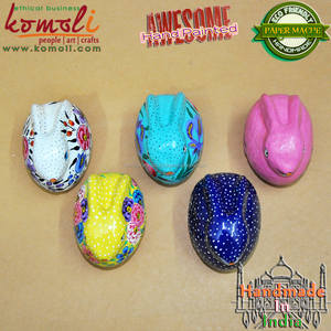 Papier peint peint à la main 30 pièces, mache, lapin de pâques, décoration de noël - Product Image 3