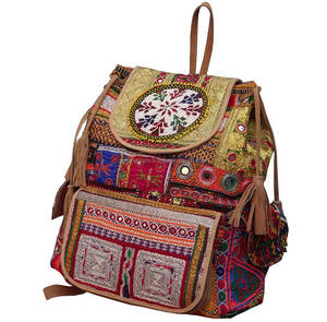 Bolso Vintage Estilo Gitano, Mochila Bordada a Mano Estilo Banjara - Product Image 1