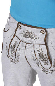 Trachten เยอรมัน Hosen,กางเกงขาสั้นเยอรมัน Trachten บาวาเรีย (เสื้อผ้า Oktoberfest บาวาเรีย) ผ้าฝ้าย100% - Product Image 3