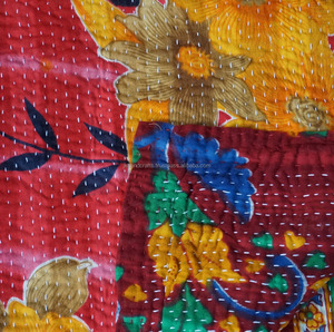 Authentic Quality Reversible <b>Quilt</b> Cotton Made Kantha <b>Throw</b> - Product Image 2