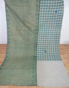 Proveedor de oro indio, oferta, Vintage, Sari Kantha, tiro, Sari, borde, brocado, Kantha, manta, colcha - Product Image 5