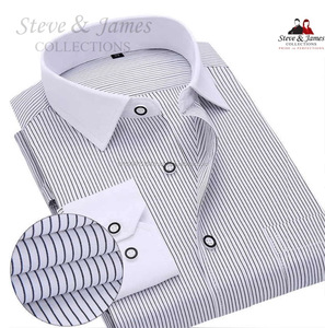 Steve & James Thai marque 2021 saison d'été anti-rétrécissement chemises résistantes aux rides pour les hommes de travail fil teint Apparal - Product Image 4
