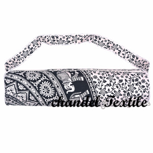 กระเป๋าเสื่อโยคะผ้าฝ้ายแมนดาลาทำด้วยมือสำหรับทุกเพศกระเป๋าฮิปปี้มีซิปแฟชั่นสายสะพายไหล่กระเป๋าถือลายดอกไม้ - Product Image 1