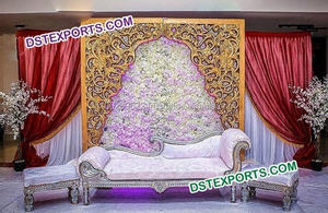 Mehraap <b>Wedding</b> Stage Backdrop Decoration Beautiful <b>Wedding</b> Mandap Stage Indian <b>Wedding</b> Back-<b>frame</b> Stage - Product Image 4