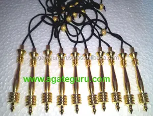 4 Isis Péndulo Latón Cobre Curación Radiestesia Calidad AAA Cuidado personal y salud de metales - Product Image 1