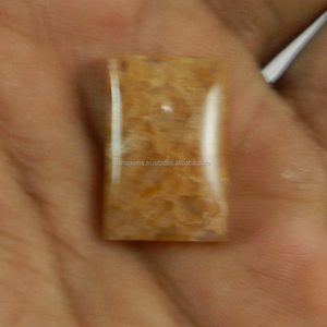 Aventurina amarilla de 16x23mm, 4,10 gms, cabujones rectangulares, Gema IG0272, venta al por mayor - Product Image 3